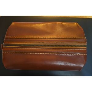 Tommy Traveler Vintage Leather Dopp Kit Toiletry Bag